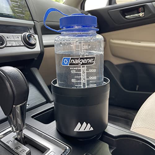 Integral Hydro Expander - Car Cup Holder Expander Organizer with Adjustable Base - Rubber Tabs Hold Most 32-40 oz Bottles and Large Cups
