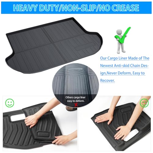 Powerty Trunk Mat for Nissan Murano 2015-2023 2024 Accessories Cargo Mats TPO All Weather Cargo Liner Heavy-Duty Trunk Liners - size: Cargo Mat｜For｜15-24｜Nissan Murano