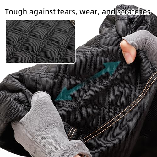 1680D Oxford Cloth Golf Cart Rear Seat Cover Universal for Club Car DS Precedent EZGO RXV TXT Yamaha G16 G29 Drive Aftermarket Back Seat Kit, No Stapler Required