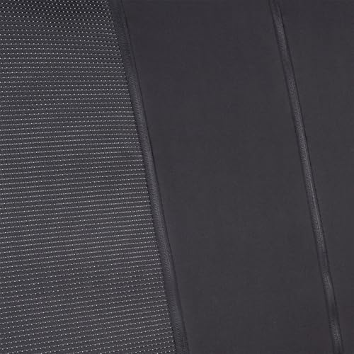 Flying Banner Car Seat Covers Full Set Universal fit Most Car,Truck,SUV and Van Comfortable Airbag Compatible Jacquard & Polyester (Full Set - Low Back, Black Black) - color: Black Black