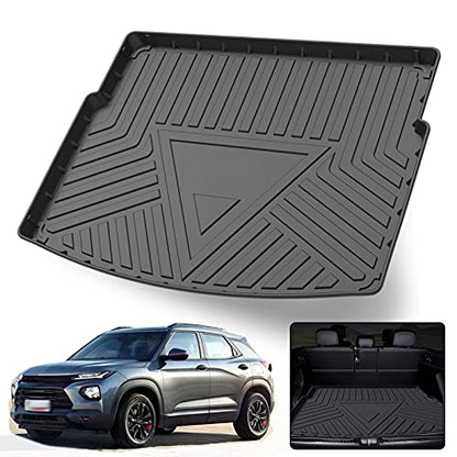 Elsetyler Cargo Liner for 2024 Chevolet/Chevy Trailblazer - Black TPO All Weather Heavy Duty Waterproof Rear Cargo Tray Trunk Floor Mat Protector Compatible with 2021-2026 Chevolet/Chevy Trailblazer - color: 2021-2026 Chevolet/Chevy Trailblazer