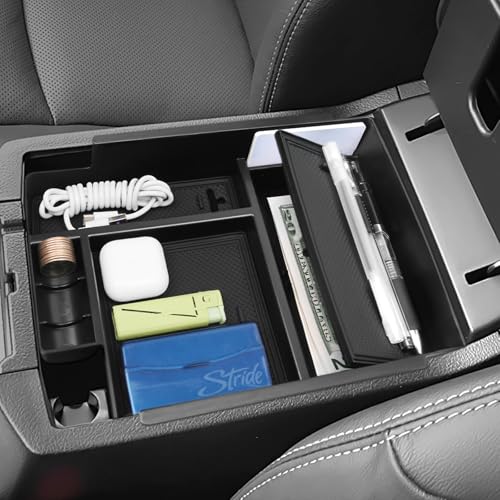 Hellet 4PCS Center Console Organizer Compatible with Toyota 2014-2020 2021 2022 2023 2024 4Runner Interior Accessories Hidden Storage Drawer Box - size: for Toyota 2014-2024 4runner (4PCS)