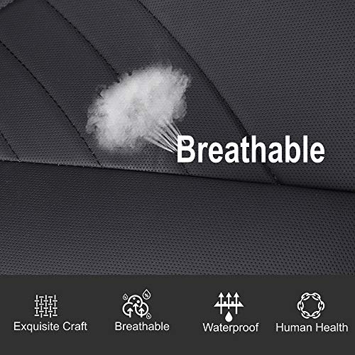 kingphenix Car Seat Cover: Easy to Install, Fits Most Cars, Vans, Trucks, and SUVs – Black - color: Black