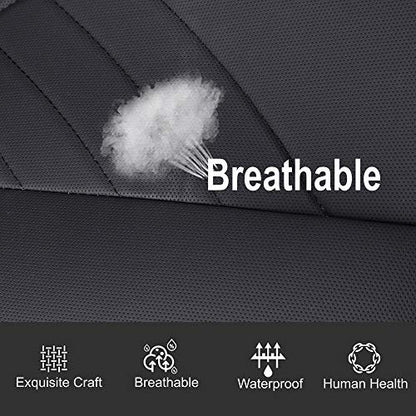 kingphenix Car Seat Cover: Easy to Install, Fits Most Cars, Vans, Trucks, and SUVs – Black - color: Black