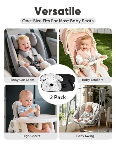2 Pack Waterproof Baby Piddle Pads Carseat Potty Training Car Seat Protector, Waterproof Infant Car Seat Liner Cover to Prevent Pee, Leakproof and Washable (Black and White) - color: Black and White