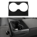 Car Rear Seat Cup Holder Cover Decals for 2011-2023 Dodge Charger/Chrysler 300 Accessories Carbon Fiber Interior Stickers - color: Cup Holder-a