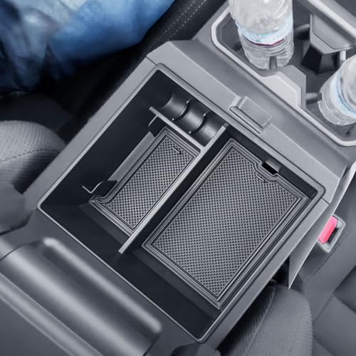 OEM Fit 2026 4Runner Center Console Organizer Tray Compatible with 2025 2026 Toyota 4Runner (6th Gen) Accessories ABS Plastic Armrest Insert Coin Holder Storage Box (Not for 2010-2024)