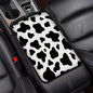 Universal Fit Center Console Armrest Cover - Soft, Stylish & Washable Pad for Car, Truck, SUV and RV, All-Day Comfort, Enhanced Protection - Brown Marble Pattern Design (Cow Pattern) - color: Cow pattern