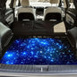 Universal Car Trunk Mat 29" x 39", Blue Starry Sky All Weather Trunk Protection Cargo Liner,Durable Cargo Mat Rear Trunk Liner, Stylish Vehicle Interior Accessories Suitable for Most Car Models - color: Blue Starry Sky