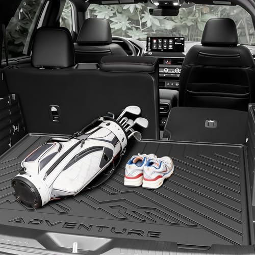 KUST Cargo Trunk Mat for Honda Passport 2026, Rear Cargo Liner for Passport Accessories All Weather TPE Rubber Car Mat Raised Edge - style: Passport 2026 │ Trunk Mat