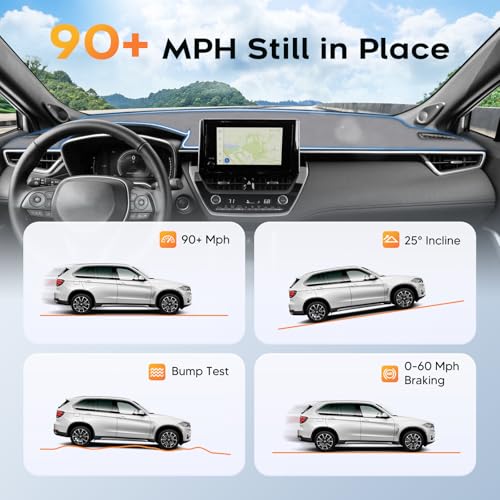 Upgraded Gray Dashboard Cover for 2019-2026 Toyota Corolla Accessories,Dash Cover Mat Carpet Sunshade Pad UV Protection Anti-Glare Non-Slip - size: 19+Corolla Dash Cover(Gray)