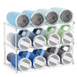 Yieach Stackable Water Bottle Organizer for Stanley,Yeti 40 oz and Others Tumbler Organizer,3 Tier Waterbottle Storage Rack,Clear Acrylic Cup Organizers for Kitchen Cabinets,Countertop,Pantry Shelf - size: 3 Tier Hold 12 Bottle