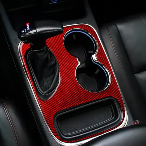 Car Gear Shift Panel Decals for 2018-2020 Dodge Durango Accessories Carbon Fiber Interior Stickers, D - color: Gear Shift Panel, D