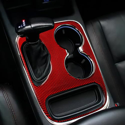 Car Gear Shift Panel Decals for 2018-2020 Dodge Durango Accessories Carbon Fiber Interior Stickers, D - color: Gear Shift Panel, D