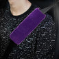 2 Pack Car Seatbelt Covers Shoulder Pad, Soft Faux Sheepskin Seat Belt Shoulder Cover for a Comfortable Driving, Seat Belt Shoulder Strap Covers Helps Protect Your Neck and Shoulder (Purple) - color: Purple