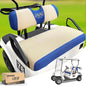 10L0L Golf Cart Seat Covers, Super Comfort Cooler Than Vinyl Seat Cover, Front and Rear Seat Cover for Yamaha EZGO Club Car, No Drilling Breathable Mesh Bench Seat Blanket, Machine Washable