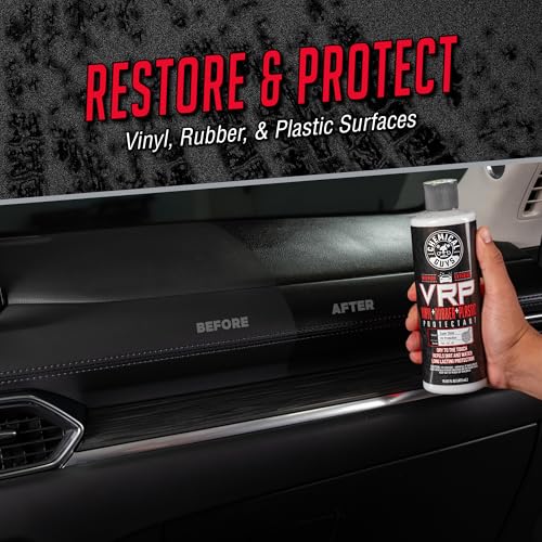 Chemical Guys VRP Vinyl, Rubber, and Plastic Dressing - Tire Dressing, Non-Greasy, Dry-to-the-Touch Shine for Tires, Trim, and More, Safe for Cars, Trucks, SUVs, RVs & More - 16 oz - size: 16 Fl Oz (Pack of 1)