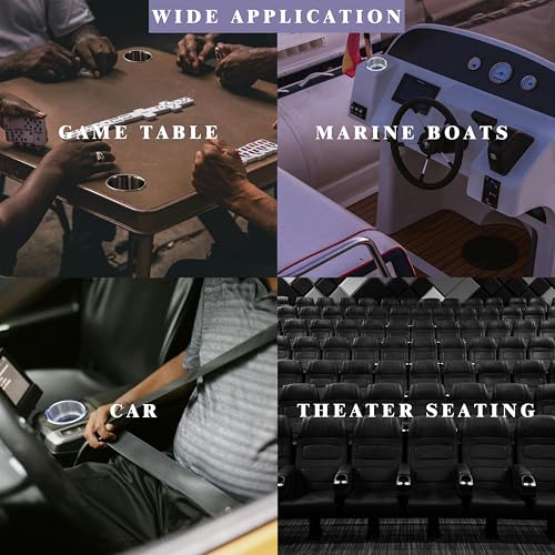 DNB Stainless Steel Cup Holder - Insert Drink Holders with Drain Marine Boat Accessories - style: 4PCS