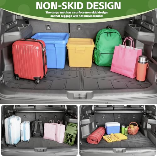 Trunk Mat for 2025 2026 Toyota 4Runner 5 Seats Gas, Rear Cargo Mat All Weather TPE Protector Trunk Liner Accessories(Not for Hybrid EV/i-Force MAX) - size: 5Seats-Trunk Mat