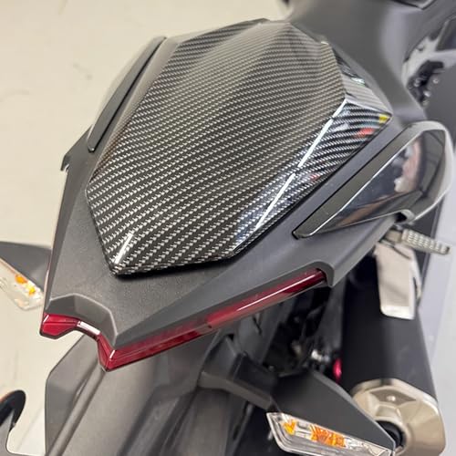 Motorcycle Rear Seat Cowl Tail Seat Cover Cowl Fairing Protector Compatible with Kawasaki Ninja 500 Z500 2024 2025 NINJA500 Passenger Pillion Tail Solo Seat Cowl (Carbon Fiber) - color: Carbon Fiber