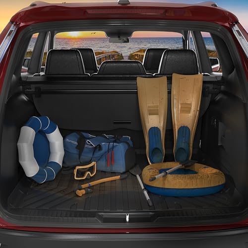OEDRO Cargo Liner Fit for 2010-2024 Toyota 4Runner Standard Cargo Mats (No 3rd Seat or No Sliding Cargo Deck), All Weather Protection Custom Fit 4Runner Cargo Trunk Liners - style: 10-24 5 Passenger Cargo Mats