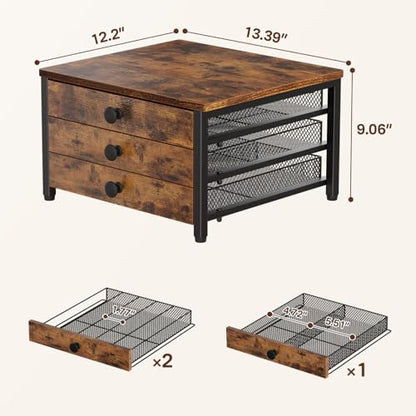 Coffee Pod Holder for Countertop, 3 Tier K Cup Holder Drawer, Coffee Bar Organizer 60 Coffee Pods Storage Organizer with Sliding Drawer for Coffee Station