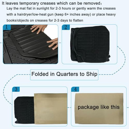 Civic Sedan Cargo Mat - Compatible with 2016-2021 Models，All Weather Rear Cargo Liners Trunk Tray Floor mats，3D Tech Modeling Waterproof Durable Odorless TPO Accessories, No 2-Doors/Hatchback Models - size: For 2016-2021 Honda Civic Sedan