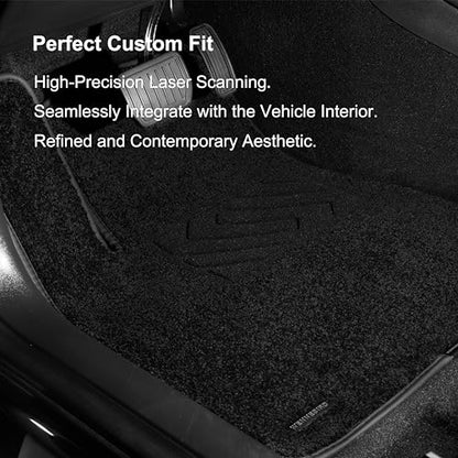 WENNEBIRD Superior Carpet Floor Mats for 2012-2020 Tesla Model S, 0.6-Inch Ultra-Thick, Noise-Reducing, All-Weather Waterproof Anti-Slip – 3-Pc Set - size: 2012-2020 Model S 3-Pc Set