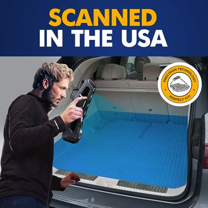 Premium Cargo Liner for Mercedes-Benz EQS SUV 5 Seat Model Trunk Layout Behind 2nd Row 2023-2025 - 100% Protection - Custom Fit Car Trunk Mat - 3D Shaped Laser Measured Trunk Liners