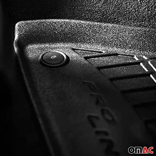 OMAC Premium Floor Mats for Nissan Pathfinder 2005-2012 Car Mats All Weather 3D Custom Fit Rubber Mat Waterproof Odorless TPE Floor Liners Laser Measured Non-Slip (Black)