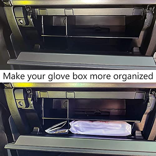 Glove Box Organizer Compatible with 4Runner 2010 2011-2019 2021 2022 2023 2024 and GX 460 2010-2024 Accessories, Insert Glove Compartment ABS Materials, Black