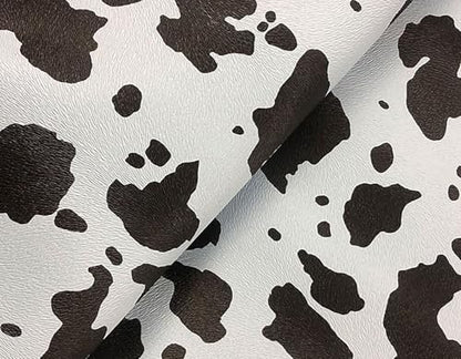Cow Print Car Center Console Cover PVC Leather Armrest Cushion with 2 Storage Bags Universal Auto Armrest Seat Box Pad Car Interior Accessories Protector for Women Men (White Black)