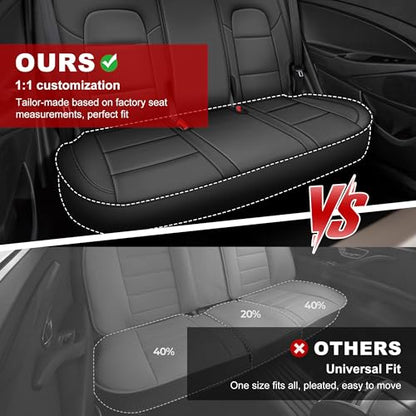 TTX LIGHTING Front Seat Covers for Hyundai Tucson 2016-2019 2020 2021 Seat Covers Waterproof Breathable Faux Leather Custom Fit Car Protector Cushion Accessories(2 Seats,Black) - size: 14.Tucson 2016-2021 Only 2PCS Front