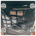 Car Ceiling Cargo Net with 2 Pockets - 31.5"x21.6" Cross-Strap Reinforced Double-Layer Mesh Organizer, Adjustable for SUVs, Sedans - Road Trips, Camping, Commuting Storage Organization - size: 31.5"x21.6"