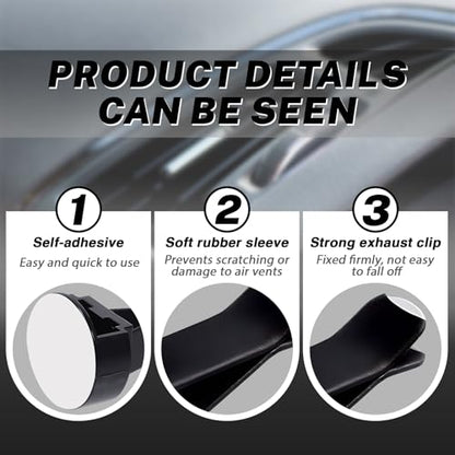 30Pcs Car Vent Clips, Car Air Freshener Vent Clip Air Conditioner Outlet Perfume Clips for Auto Car Interior Decorations Accessories, Metal Square Head + Round Slot Head