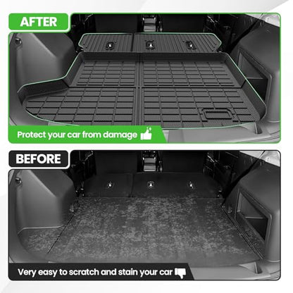 Cargo Liner for Jeep Compass/Patriot 2007-2016 & 2007-2012 Dodge Caliber, All Weather Cargo Mats for Compass Accessories, Heavy Duty TPE Trunk Mat, Car Accessories - size: 1)Jeep Compass 07-16