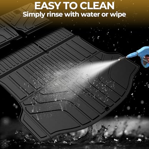Cargo Mat for 2013-2018 Toyota RAV4 Gas, Full Coverage All Weather Cargo Mat with Backrest Protectors for Toyota RAV4 Accessories (Not fit Hybrid Models)
