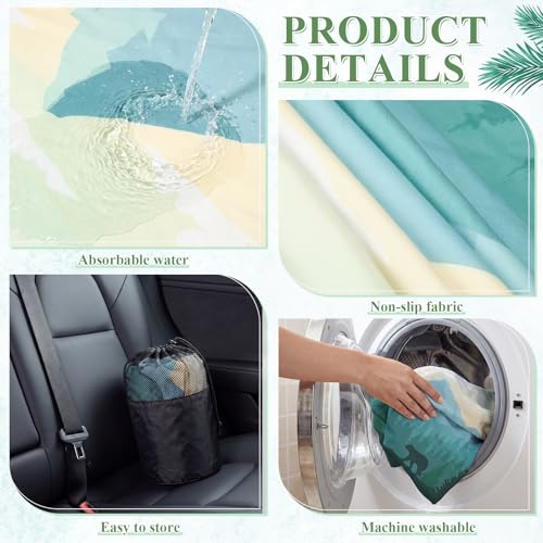 2 Pack Car Seat Towel Covers, 63 x 32 Universal Non Slip Microfiber Sweat Protector for Gym Running Swimming Yoga, Washable Bucket Seat Covers for Cars Trucks SUVs(Mountain Bear) - style: Mountain Bear