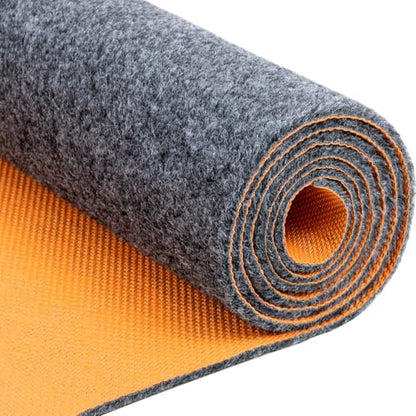 8.5 * 6.6 Ft Heavy Duty Oil Spill Mat, 6.5mm Thickened Large Garage Floor Mat for Under Car, 1/4" Waterproof Rubber Backing Absorbs Oil Quickly, Washable, Reusable, Durable, Non-Slip - size: 6'7" x 8'7"