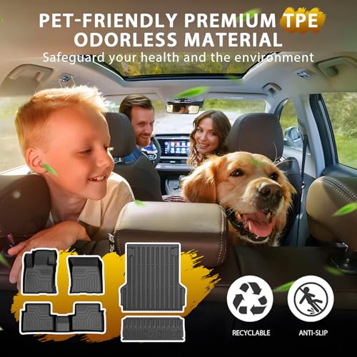 Floor Mats for 2022-2024 2025 2026 Ford Maverick Gas Model Accessories All Weather TPE Truck Bed Mat Tailgate Liner Protector Replacement Full Set for Maverick - size: 3)Ford Maverick Gas｜22-26｜Truck Full Set