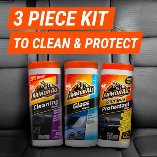 Armor All Protectant, Glass and Cleaning Wipes, Wipes for Car Interior and Car Exterior, 30 Count Each (Pack of 6) - size: 90 Count (Pack of 2)