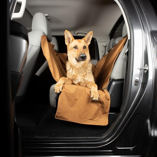 Carhartt Universal Fitted Nylon Duck Pet Hammock, Dog Back Seat Cover, Black - color: Black