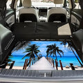 Universal Car Trunk Mat, All Weather Trunk Protection Cargo Liner, Stylish Vehicle Interior Accessories, Durable Cargo Mat Rear Trunk Line Suitable for Most Car (Tropical Coconut Beach, 29" x 39") - color: Tropical Coconut Beach