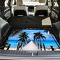 Universal Car Trunk Mat, All Weather Trunk Protection Cargo Liner, Stylish Vehicle Interior Accessories, Durable Cargo Mat Rear Trunk Line Suitable for Most Car (Tropical Coconut Beach, 29" x 39") - color: Tropical Coconut Beach