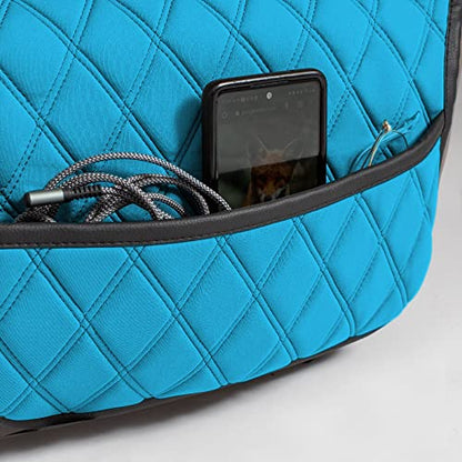 FH Group Car Seat Cushion – Neosupreme Single Front Seat Cover with Front Pockets, Airbag Compatible, Universal Fit Car Seat Cushion for Driver or Passenger Seat, SUV, Truck, Sedan & Van – Aqua - color: Aqua, style: Front