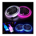 2PCS LED Car Cup Holder Lights, Light up Car Coasters for Cup Holders 7 Colors Changing USB Charging Mat Waterproof Cup Pad, Car Gifts for Men & Women