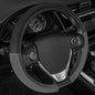 Cat® ErgoDrive Car Steering Wheel Cover with Dark Gray Grip, Black Faux Leather Steering Wheel Cover for Auto Truck Van SUV - Standard 14.5" - 15 Inches - color: Dark Gray/Black, size: Standard (14.5-15")