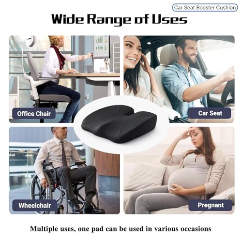 Car Seat Cushion for Subaru Outback 2025 2026, Wedge Driver Seat Cushion, Thick Memory Foam Height Increasing Seat Cushion, Non Slip Ergonomic Driving Cushion,A 39cm x 40cm x 6cm - size: A 39cm x 40cm x 6cm