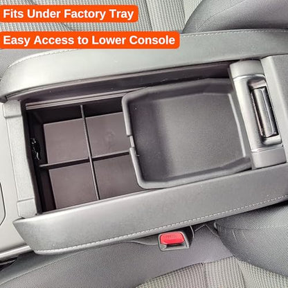 Center Console Organizer for Toyota Highlander (2020-2026) - Made in USA - NOT for Grand Highlander - SLX175 - size: Highlander 2020-2026