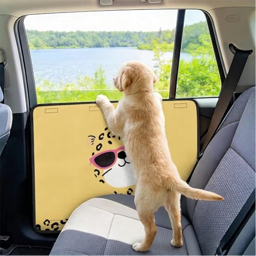 Funny Cat Dog Scratch Door Protector – 2Pcs Pet Window Guard, Universal Fit for Cars, Trucks, SUVs, Prevents Scratching & Protects Vehicle Doors - color: Funny Cat